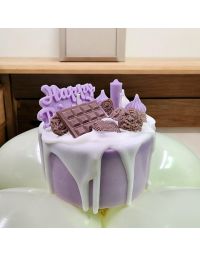 Birthday Cake Candle with Customizable Colors