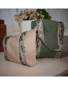 Handmade Embroidered Elegance Tote - Green