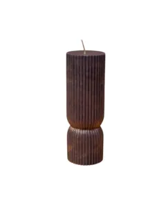 Striped Candle - 350 g - Mauve