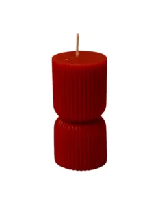 Striped Candle - 190 g - Cherry
