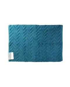 Nova Home Alps Bath Mat - 100% Cotton - Petrol (Available in sizes) available at The Scout - Amman, Jordan