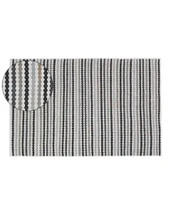 Nova Home Aspen Woven Rug - 100% Cotton -  Grey (Available in sizes) available at The Scout - Amman, Jordan