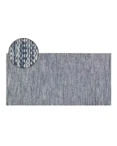 Nova Home Melange Woven Rug - 100% Cotton -  Blue (Available in sizes)