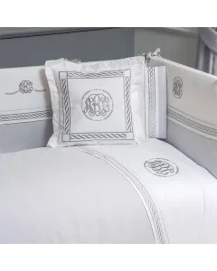 Funna Baby-ABC Baby Bedding Set - 8 Pcs - 100% Cotton - White available at The Scout - Amman, Jordan