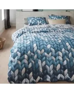 Bedding House Warmly Duvet Cover Set - 100% Cotton - Navy (Available in sizes) available at The Scout - Amman, Jordan