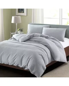 Nova Home "Trend" Duvet Cover Set - 100% Cotton - 200 Thread Count -  Grey (Available in Sizes) available at The Scout - Amman, Jordan
