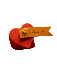 Heart Shaped Candle - 70 g - Red