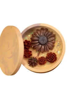 Panorama Aroma Candle Plate - 130 g - Ivory