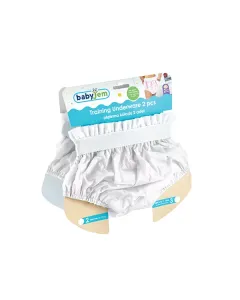 Babyjem Training Underwear Pants Set - 2pcs - White