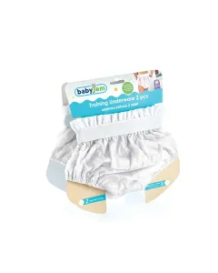 Babyjem Training Underwear Pants Set - 2pcs -  White