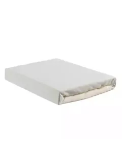 Nova Home "Jersey" Fitted Sheet Set - 100% Cotton - 3 Pcs - King - Ivory available at The Scout - Amman, Jordan