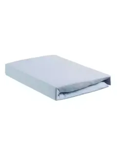 Nova Home "Jersey" Fitted Sheet Set - 100% Cotton - 3 Pcs - King - Blue available at The Scout - Amman, Jordan