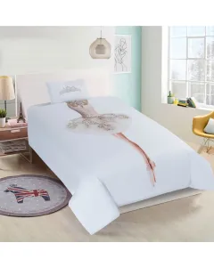 Nova Home "Ballerina" Duvet Cover Set - 100% Cotton - 200 Thread Count - Unique (Available in Sizes)