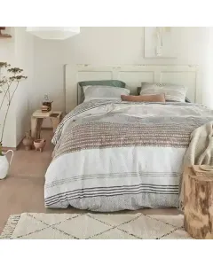 Bedding House Lin Duvet Cover Set - 100% Cotton - Grey (Available in sizes) available at The Scout - Amman, Jordan