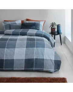 Bedding House Dan Duvet Cover Set - 100% Cotton - King/Super King - 3 Pcs - Blue available at The Scout - Amman, Jordan