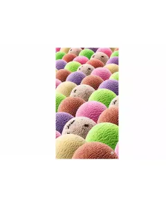 Image of "Manterol Ice-Cream Printed Beach Towel - 100% Cotton - 90x160 cm - Multicolor" from TheScout Marketplace