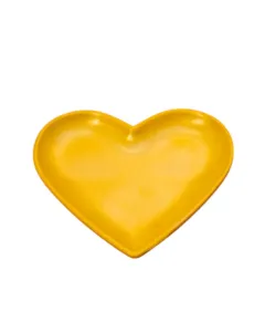 Heart Plate - Yellow