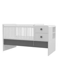 Almila Babycute Convertible Cot - Grey