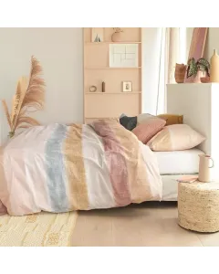 Bedding House "Soft Linen" Duvet Cover Set - 100% Cotton - King/Super King - 3 Pcs - Nude available at The Scout - Amman, Jordan