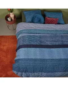 Bedding House "Jacco" Duvet Cover Set - 100% Cotton - King/Super King - 3 Pcs - Blue available at The Scout - Amman, Jordan
