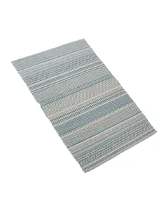 Nova Home Samaira Hand Woven Rug - 100% Cotton - 70x140 Cm - Blue available at The Scout - Amman, Jordan