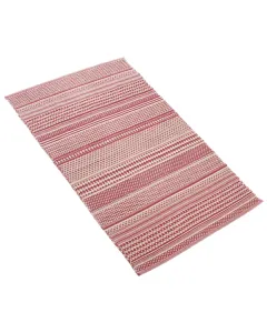 Nova Home Samaira Hand Woven Rug - 100% Cotton - 70x140 Cm - Rose available at The Scout - Amman, Jordan