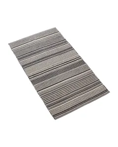Nova Home Samaira Hand Woven Rug - 100% Cotton - 90x160 Cm - Black available at The Scout - Amman, Jordan