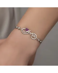 Timeless Heart Mom Bracelet