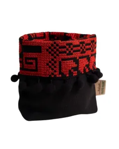 Small Table Bag - Black with Tatreez