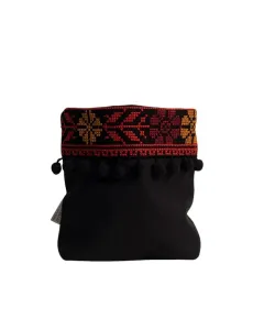 Small Table Bag - Black with Tatreez