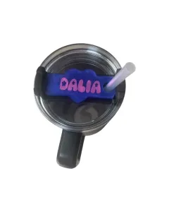 Resin Tumbler Tag – Heart Shape – 7.5cm