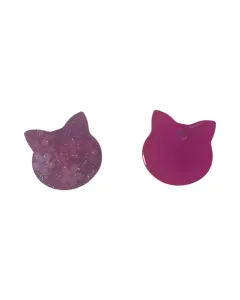 Resin Pet Collar Charm – Cat Head – 1.8x1.5cm