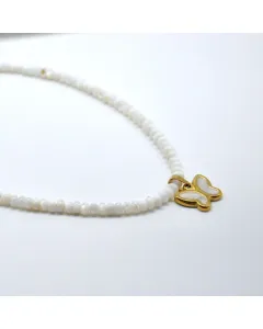 Butterfly Mother of Pearl Choker