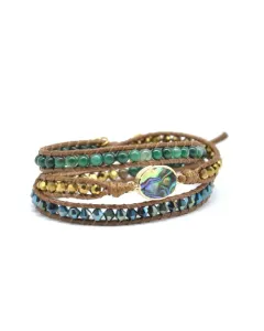 Wrap Bracelet – Agate & Shell