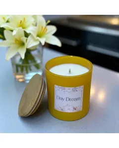Day Dream Soy Candle — 300ml Bamboo Lid (Custom Scent)