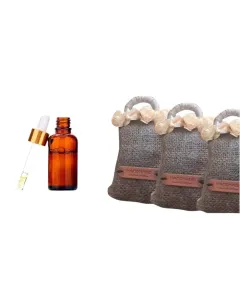 Handmade Scent Sachet with Essential Oil Bottle (10ml)