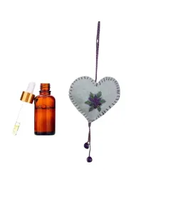 Handmade Car Scent Sachet with Essential Oil Bottle (10ml)
