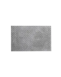 Nova Home Verona Bath Rug - 100% Cotton - Light Grey (Available In Sizes) available at The Scout - Amman, Jordan