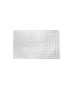 Nova Home Floor Art Bath Rug Set - 100% Cotton - 2 Pcs - Offwhite available at The Scout - Amman, Jordan