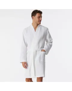 Nova Home Waffle Kimono Styled Bath Robe - 100% Cotton - Cream (Available in sizes)