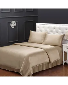 Lilysilk Plain Duvet Cover - 260X220 CM - Taupe