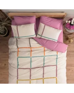 Nova Home Insula 100% Cotton Embroidery Duvet Cover Set - Multicolor  (Available in Sizes) available at The Scout - Amman, Jordan