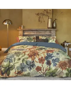 Bedding House "Florian" Duvet Cover Set - 100% Cotton Satin - 200 Thread - King/Super King - 3 Pcs - Green available at The Scout - Amman, Jordan
