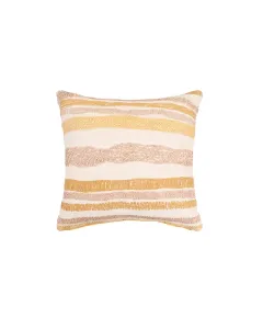 Nova Home "Avian" Handmade Embroidery Cushion Cover - 50x50 cm - Yellow available at The Scout - Amman, Jordan