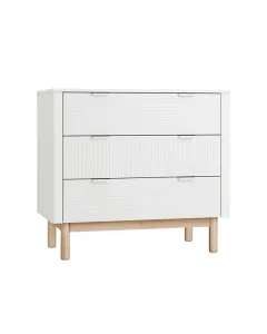 Pinio Miloo Chest Of Drawers - 3 Drawers with Changing Table - White available at The Scout - Amman, Jordan