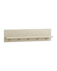 Pinio Miloo Small Wall Shelf with 5 Hooks - Champagne available at The Scout - Amman, Jordan