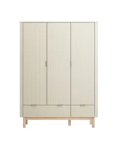 Pinio Miloo 3-Door Baby Room Wardrobe - Champagne available at The Scout - Amman, Jordan