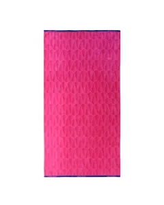 Pierre Cardin Patch Beach Towel - 100% Cotton - 90x170 Cm - Fushia available at The Scout - Amman, Jordan