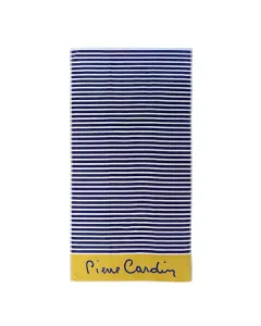 Pierre Cardin Malfi Beach Towel - 100% Cotton - 90x170 Cm - Navy