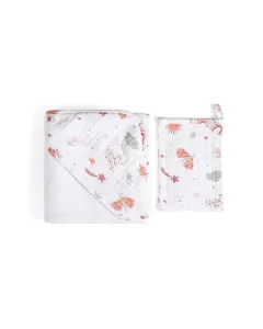 Funna Sunny Hooded Baby Towel - 100% Cotton - Beige available at The Scout - Amman, Jordan